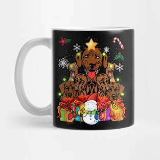 Funny Rhodesian Ridgeback Christmas Tree Decor Gift Xmas Mug